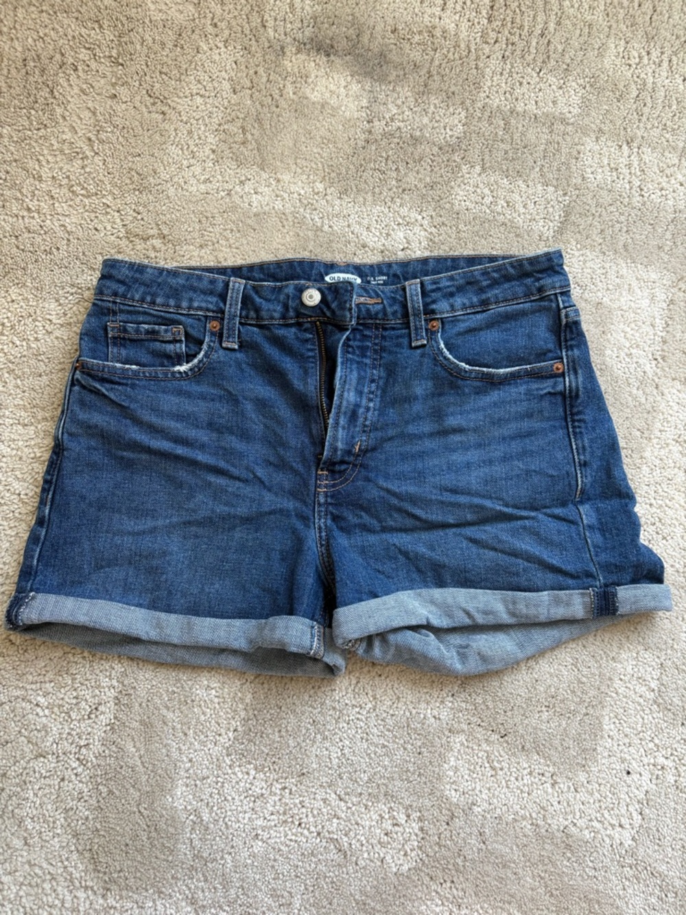 Old Navy Blue Rolled Cuff Denim Shorts